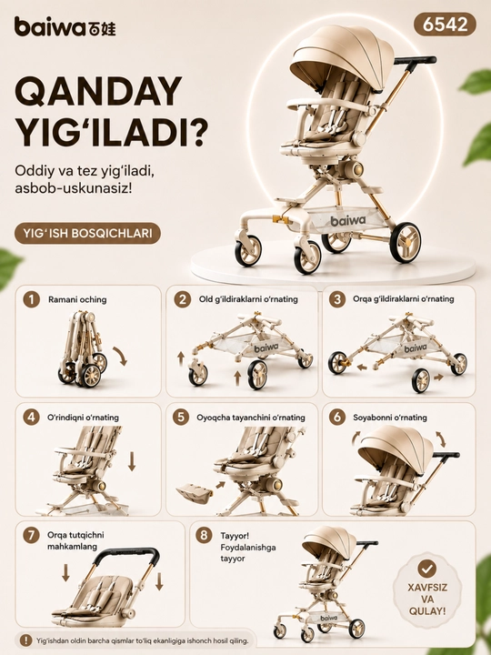 Transformer bolalar aravachasi 2 tasi 1 da buklanadigan premium sayr aravachasi - 