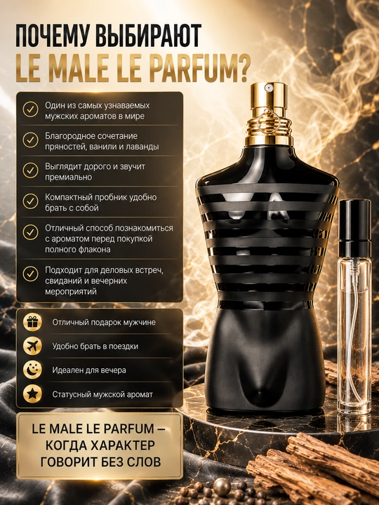 Atir erkaklar uchun Le Male, Jean Paul Gaultier, atirlar, duxi, probnik atirlar