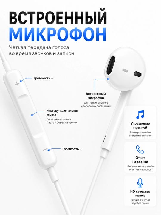 Проводные наушники