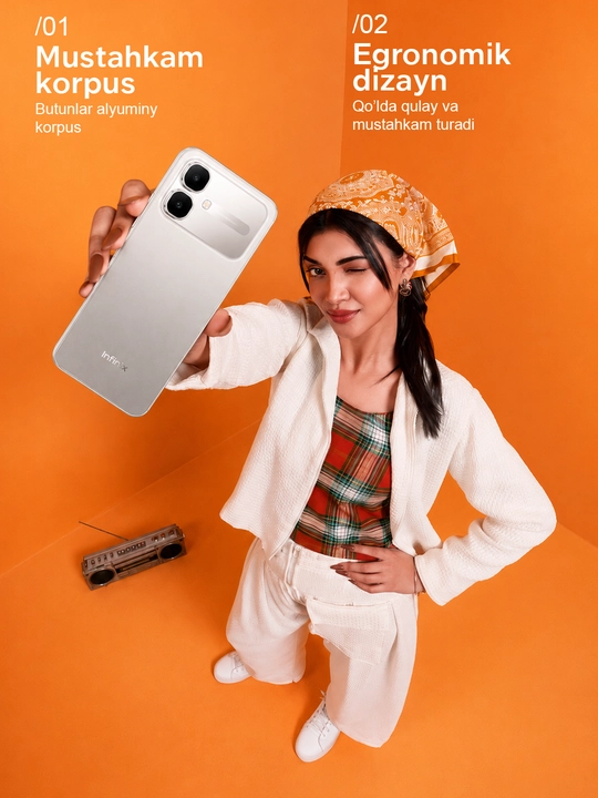 Смартфон Infinix Smart 20 4GB/128GB NFC, экран 120Гц, аккумулятор 5000 мАч