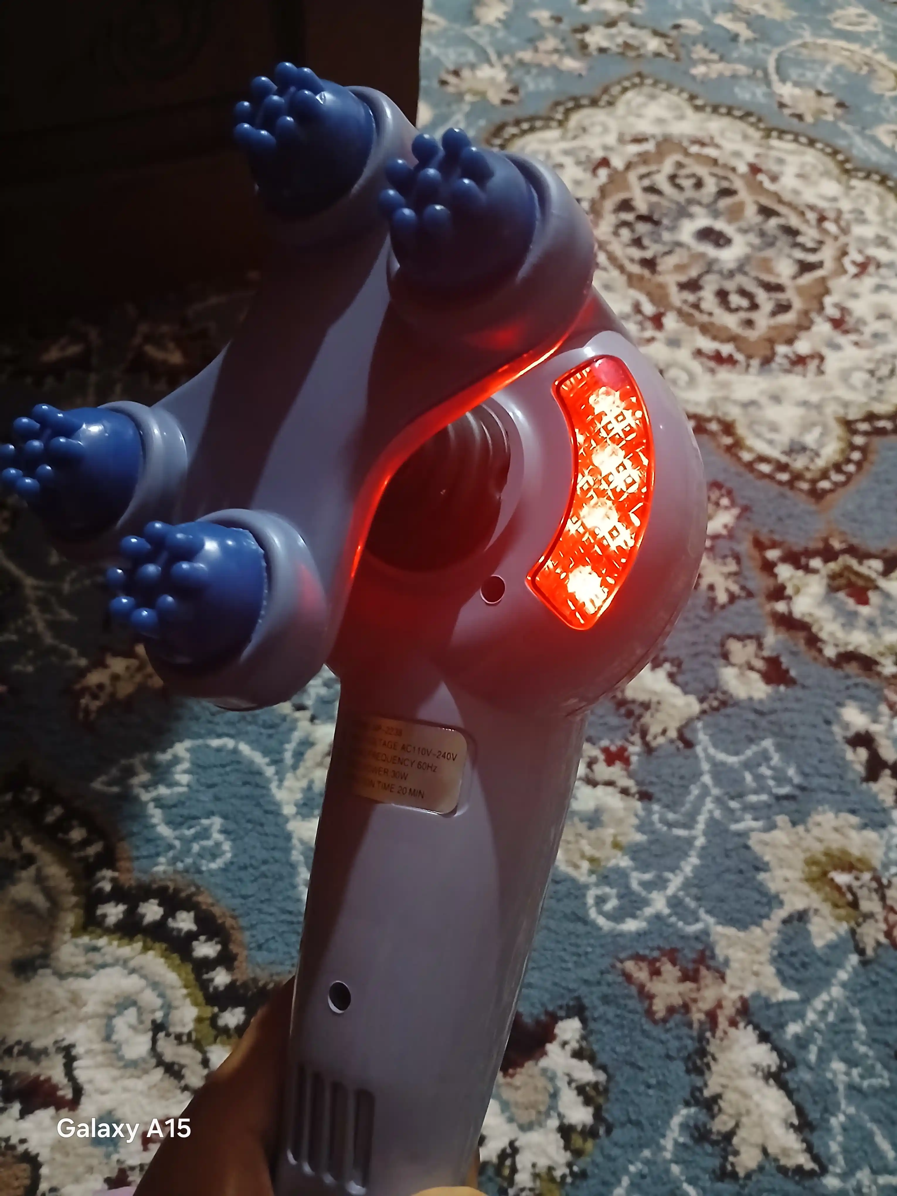 Elektr massajer, orqa va boyin uchun elektr massajer, qol massajeri, 12 rejimli massajor