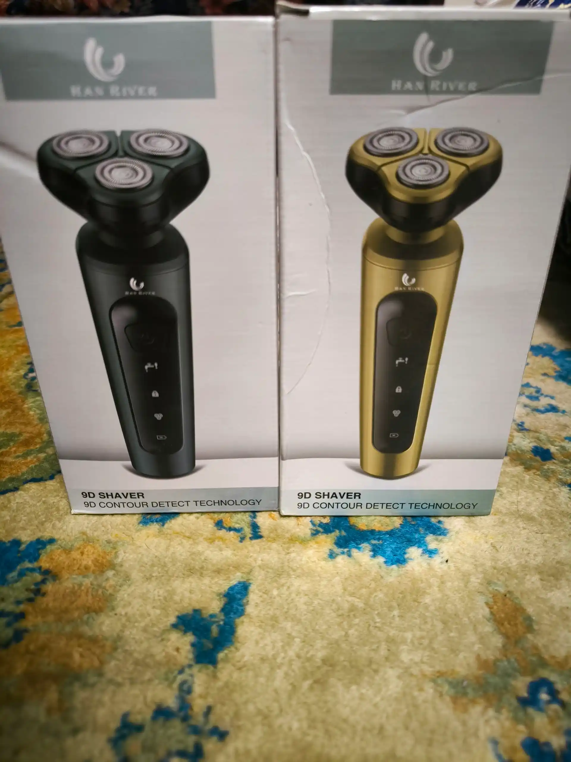 Erkaklar elektr ustarasi, 3 ta si 1, nasadkali soqol-mo‘ylov uchun portativ trimmer, HANRIVER