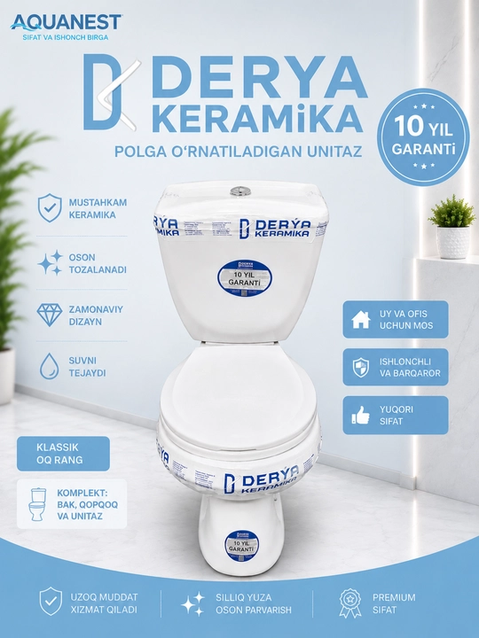 Напольный унитаз Derya Keramika