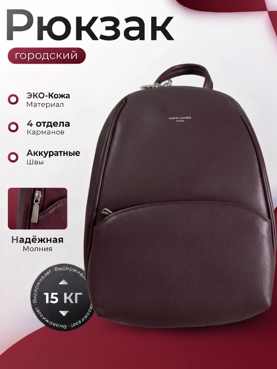 Рюкзак женский David Jones Paris, городской рюкзак для женщин и девочек, портфель - 