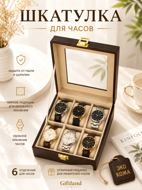 Шкатулка для часов, органайзер