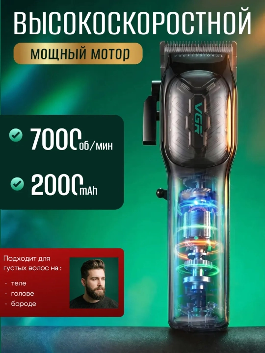 Машинка для стрижки и триммер VGR профессиональный набор, триммер