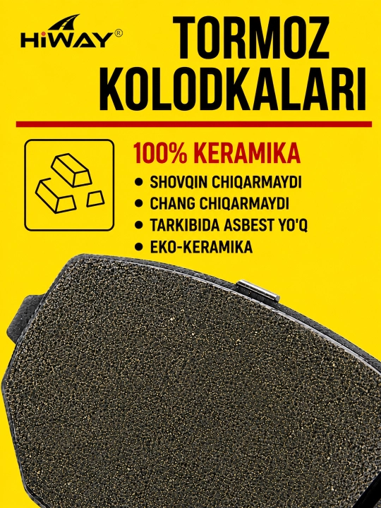 HiWAY колодки тормозные передние керамические CHEVROLET CAPTIVA 1-4