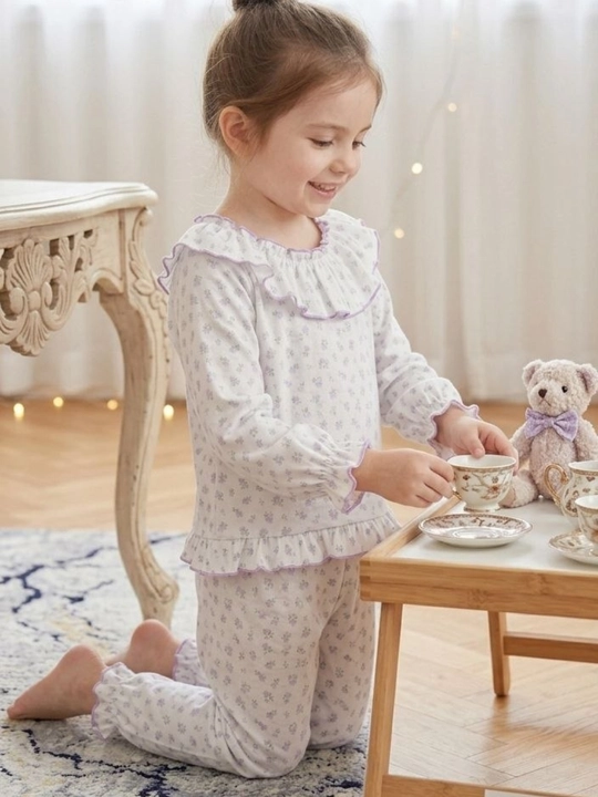 Qizlar uchun pijama, 100% paxta