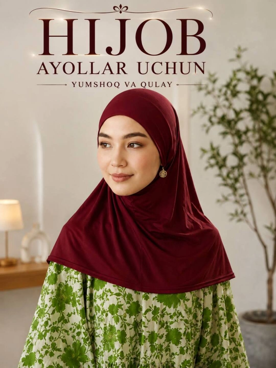 Ayollar uchun yumshoq hijob ichki qalpoqcha - 