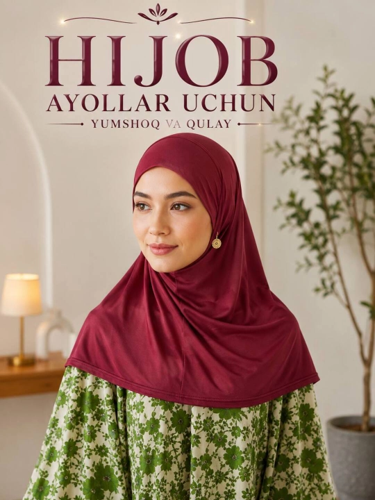 Ayollar uchun yumshoq hijob ichki qalpoqcha - 