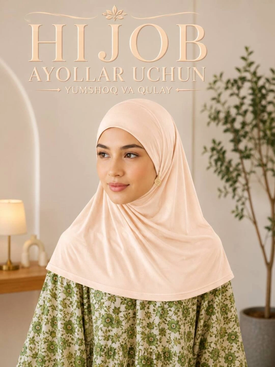 Ayollar uchun yumshoq hijob ichki qalpoqcha - 