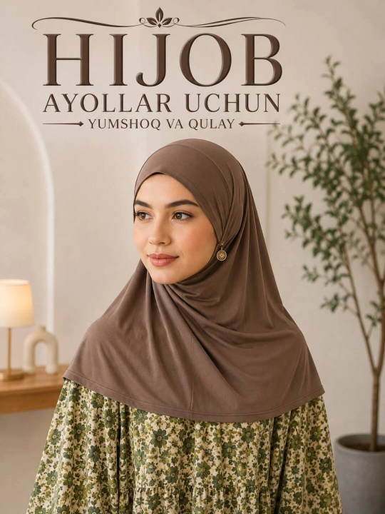 Ayollar uchun yumshoq hijob ichki qalpoqcha - 