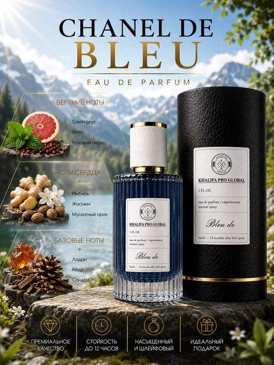 Erkaklar uchun parfyumlangan suv 30 ml 50 ml 100 ml