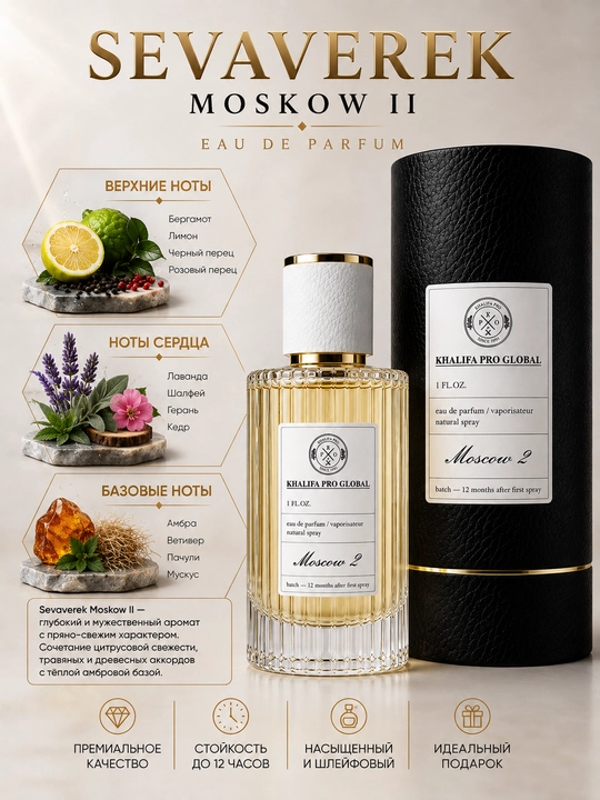 Sevaverek Moscow 2, парфюмерная вода по мотивам Molecules 020 - 