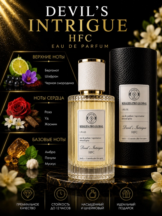 Парфюмерная вода по мотивам HFC Devil's Intrigue EDP для женщин,30ml 50ml 100ml - 