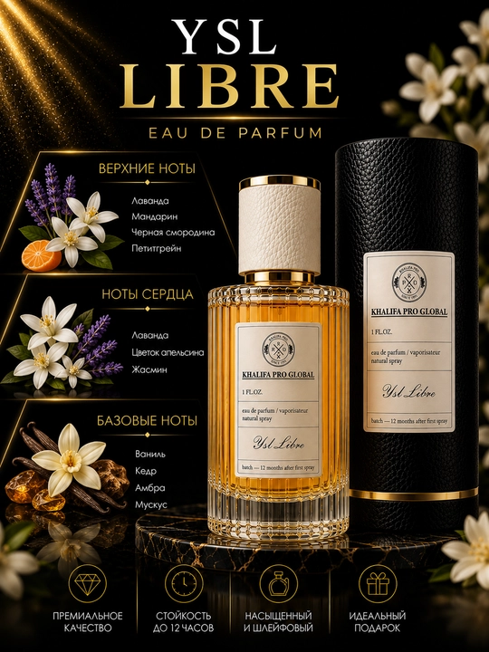 Парфюмерная вода для женщин Libre, Yves Saint Laurent, 90 мл - 