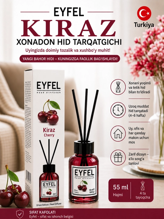 Ароматический диффузор Eyfel 55 мл - 