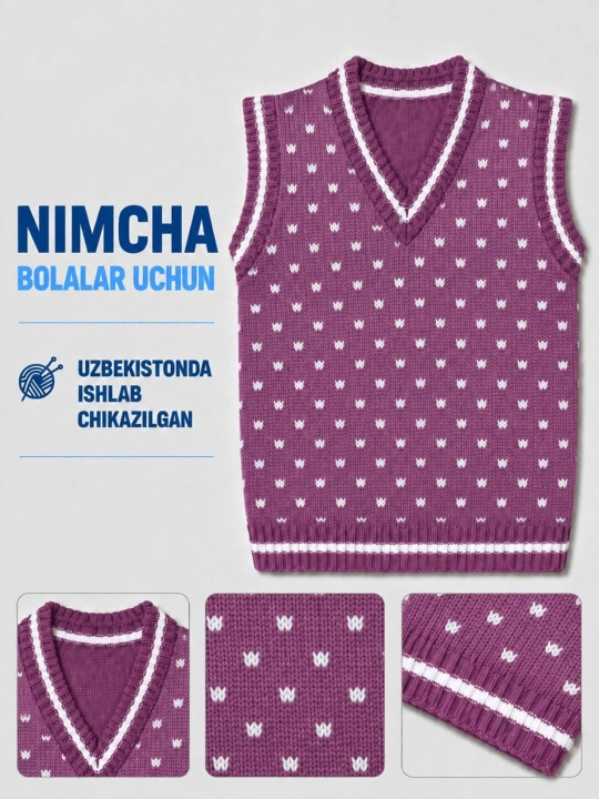 1 yoshli bolalar uchun issiq nimcha — turkiya iplaridan to‘qilgan bolalar kiyimi - 
