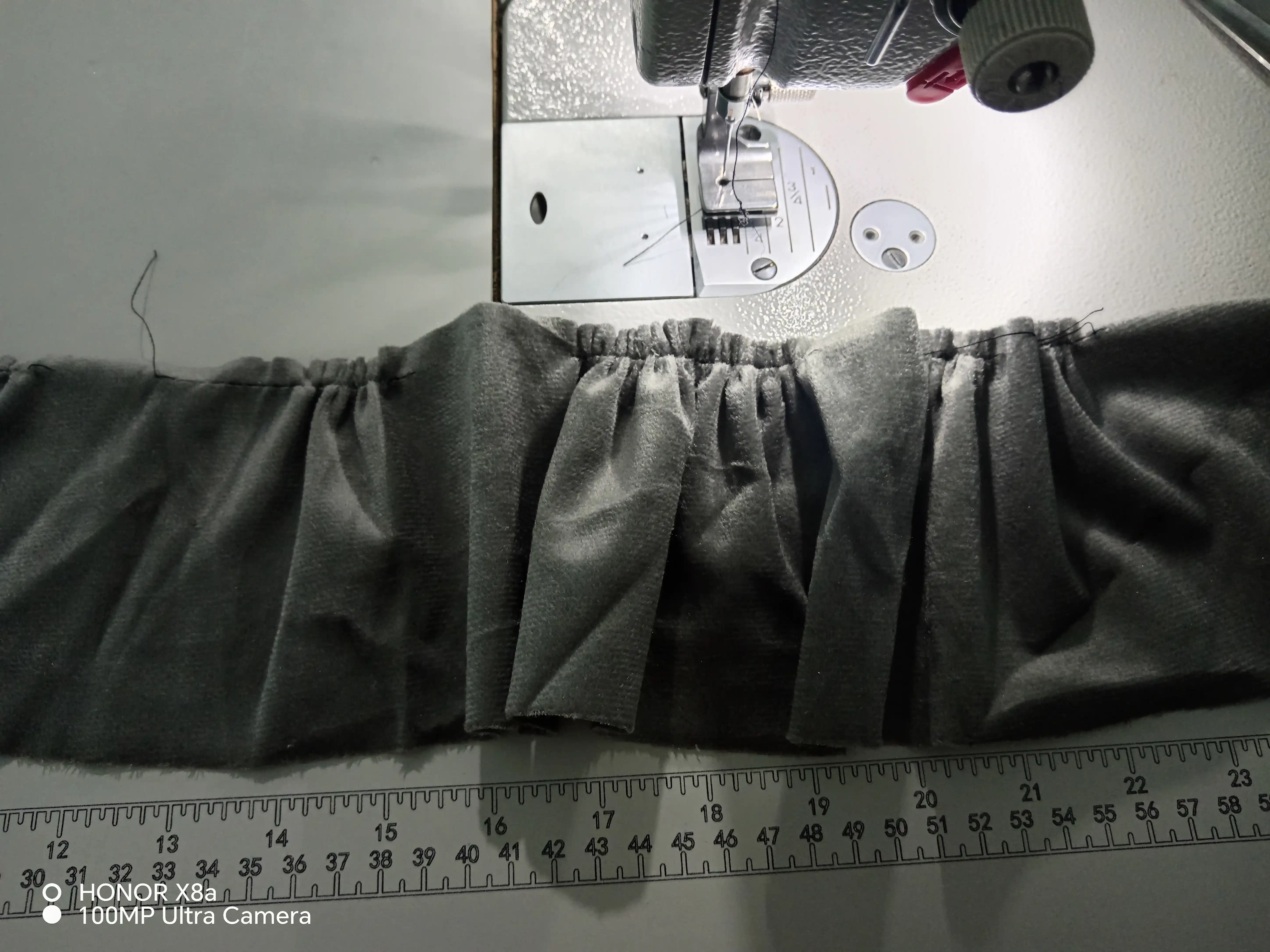 P5W yig‘ish lapkasi, sanoat togri chok mashinasi uchun, metall, 10 mm, dekorativ