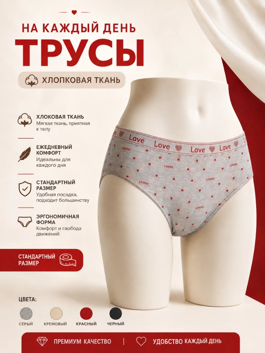 Ayollar ishtoni, choksiz, paxtadan - 