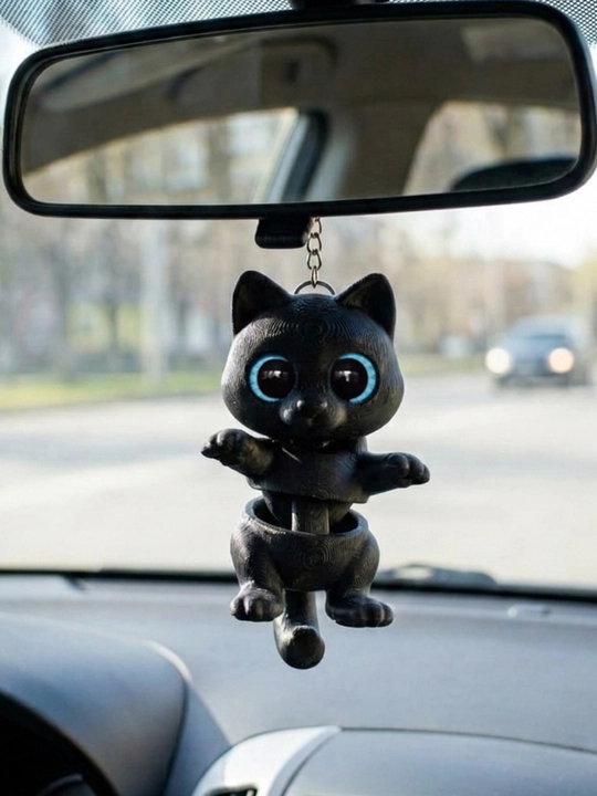 Брелок котёнок, подвеска в машину