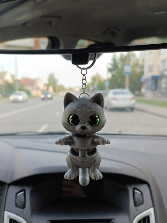 Брелок котёнок, подвеска в машину