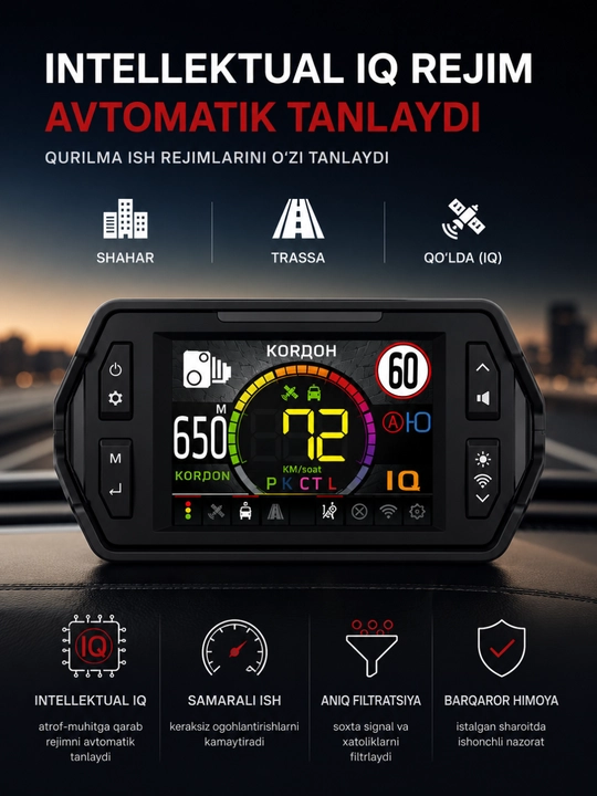 Antiradar, Inspector Star Air  Wi-Fi GPS radar detektori, 2×LNA