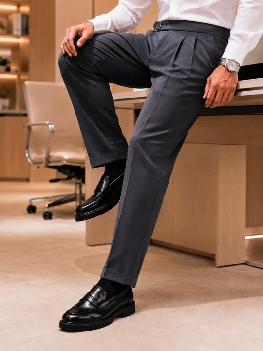 Klassik erkaklar shimi, italyancha "Old Money" uslubidagi kundalik ofis shimi