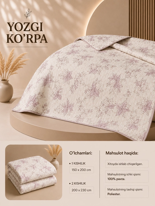 Ko'rpa bir va ikki kishilik