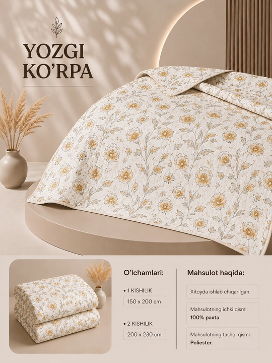 Ko'rpa bir va ikki kishilik