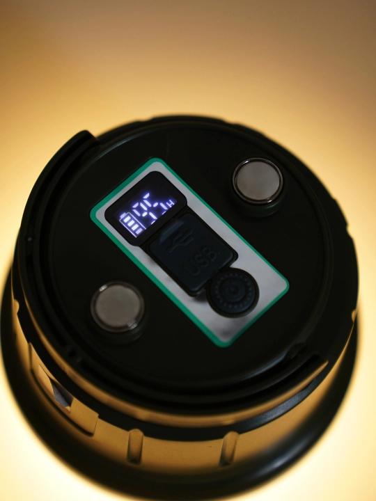 Фонарь KK-911, LED лампа, 3 цвета, USB Type-C, магнитный, аккумуляторный светильник