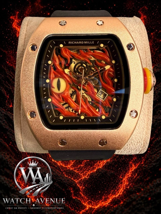 Кварцевые часы Richard Mille Dragon Eye GOLD 