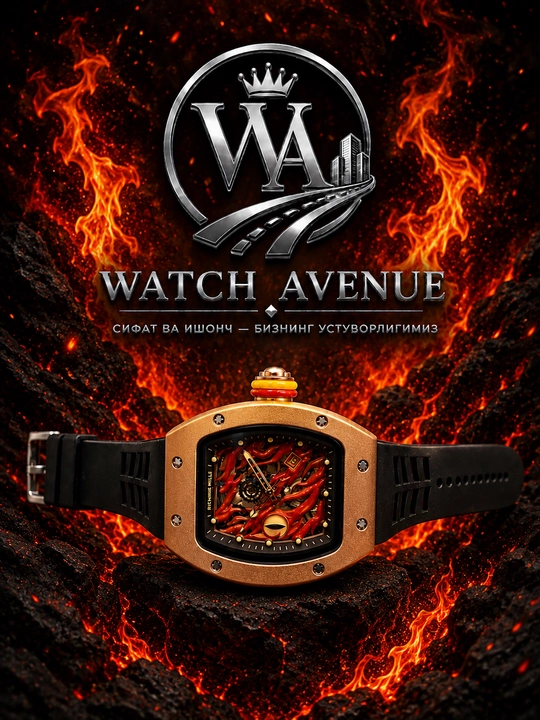 Кварцевые часы Richard Mille Dragon Eye GOLD 