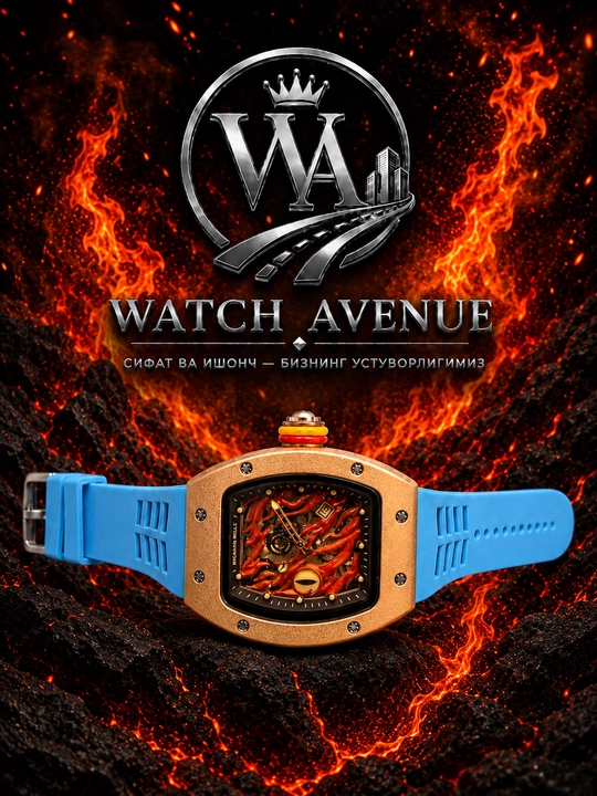 Кварцевые часы Richard Mille Dragon Eye GOLD 