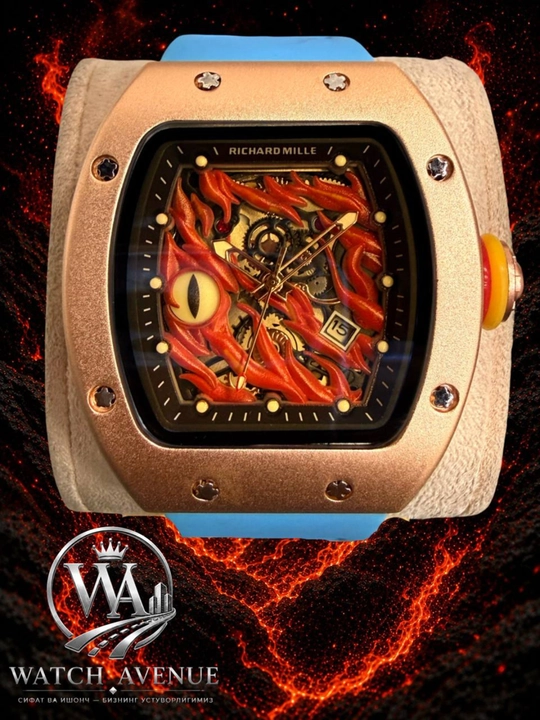 Кварцевые часы Richard Mille Dragon Eye GOLD 