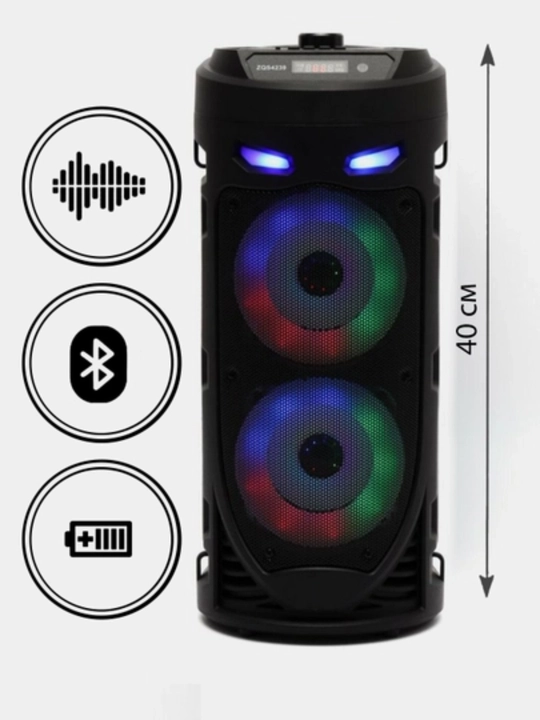 RGB LED, mikrofon va DU pulti bilan jihozlangan ko‘p funksiyali Bluetooth karaoke karnay