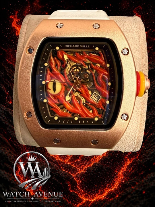 Кварцевые часы Richard Mille Dragon Eye GOLD 
