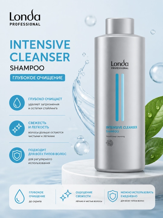 INTENSIVE CLEANSER Шампунь глубоко очищающий 1000 мл - 