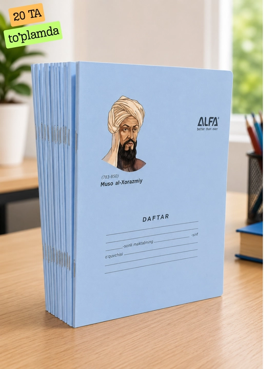 Daftar katakli, 12 varoq to'plamda