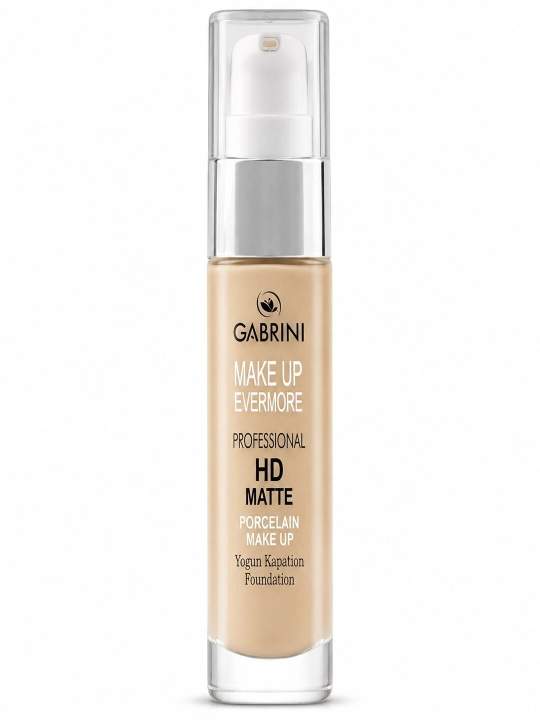 Gabrini HD Matte tonal kremi zich qoplamali, tonal krem, Gabrini tonal kremi