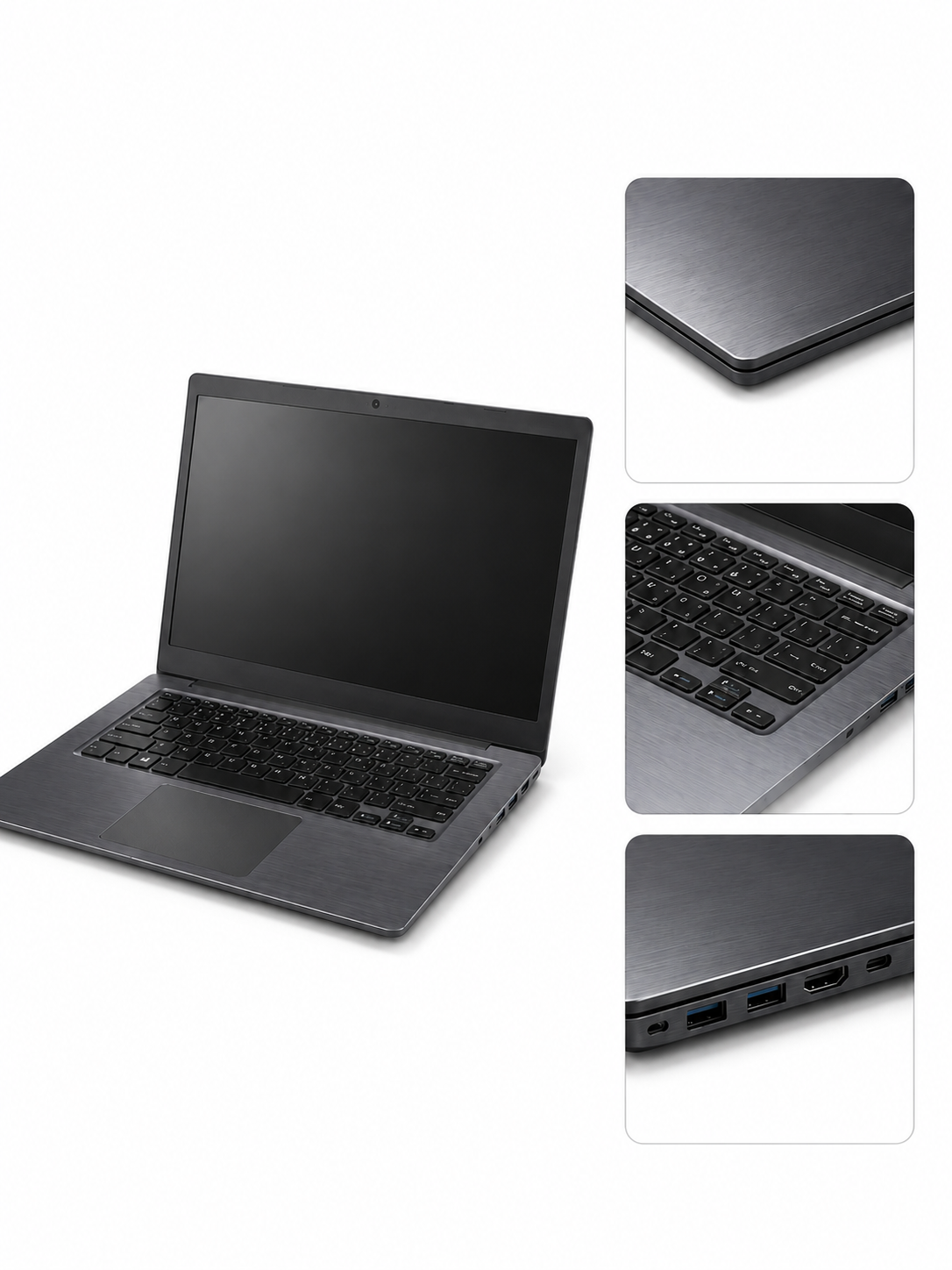 ITech 14 noutbuk, 14" HD, 8 GB RAM, 256 GB SSD, Windows 10 Pro, ixcham korpus - 