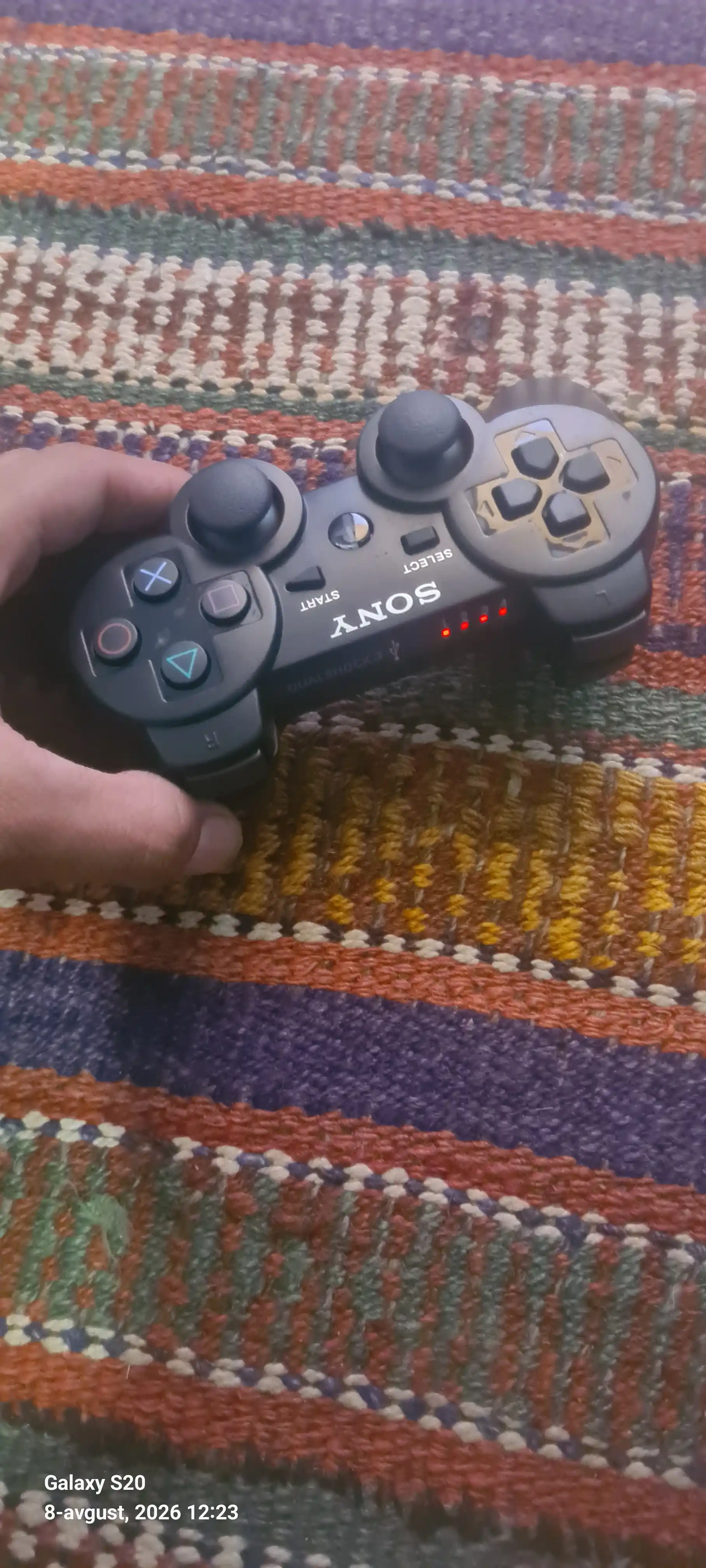 Bluetooth Joystik DualShock 3, Playstation 3 uchun kontroller, simsiz geympad
