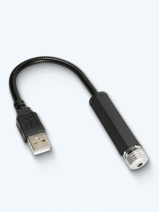 USB-проектор звездного неба для авто, красная подсветка