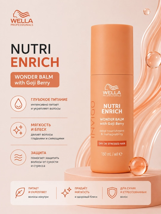 NUTRI ENRICH Wonder Balm Tez ta'sir qiluvchi oziqlantiruvchi balzam 150 ml - 