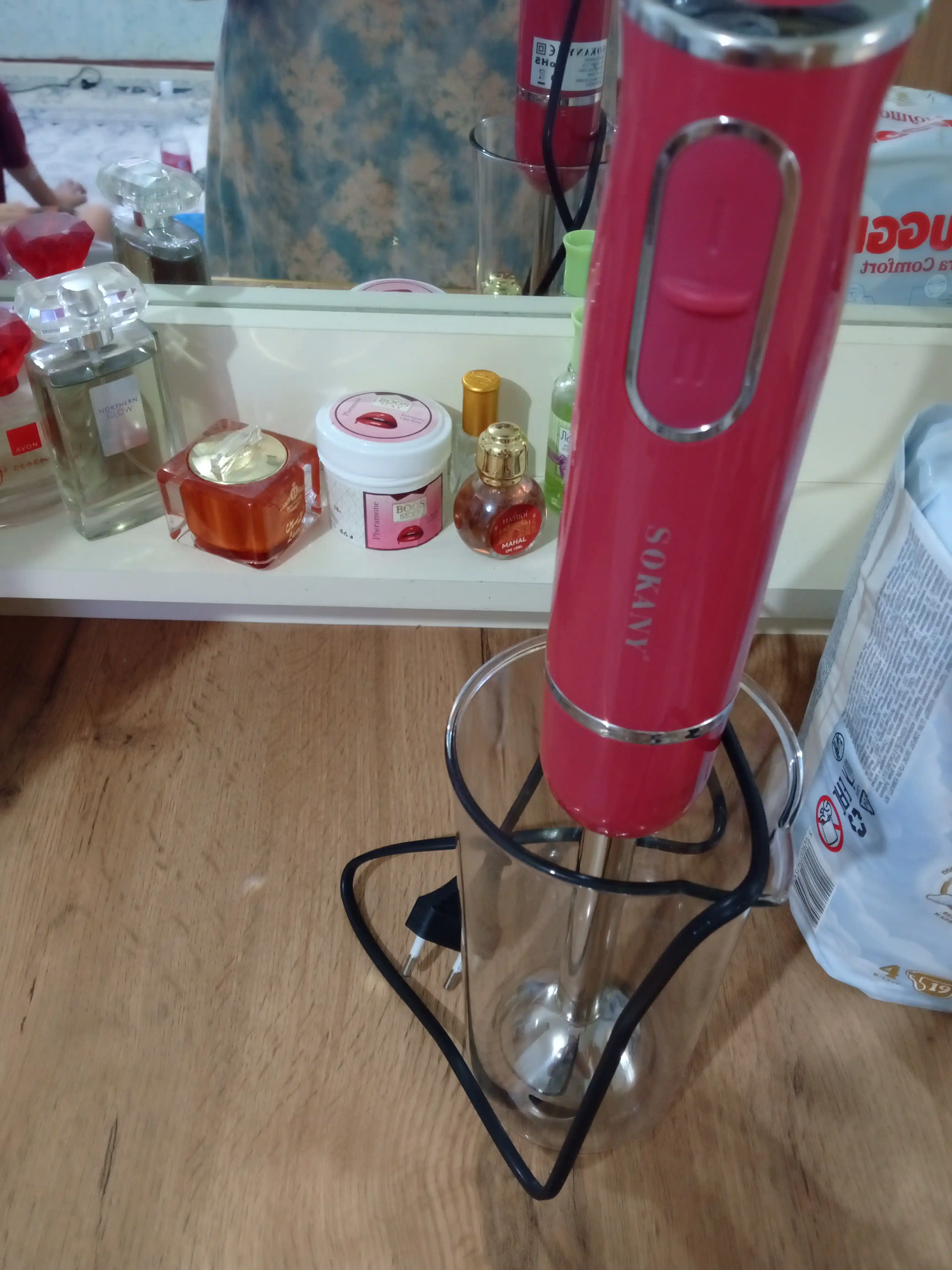 Qo‘l blenderi Sokany SK-1726, 300 W, 0.6 l, 2 tezlik, zanglamas po‘lat