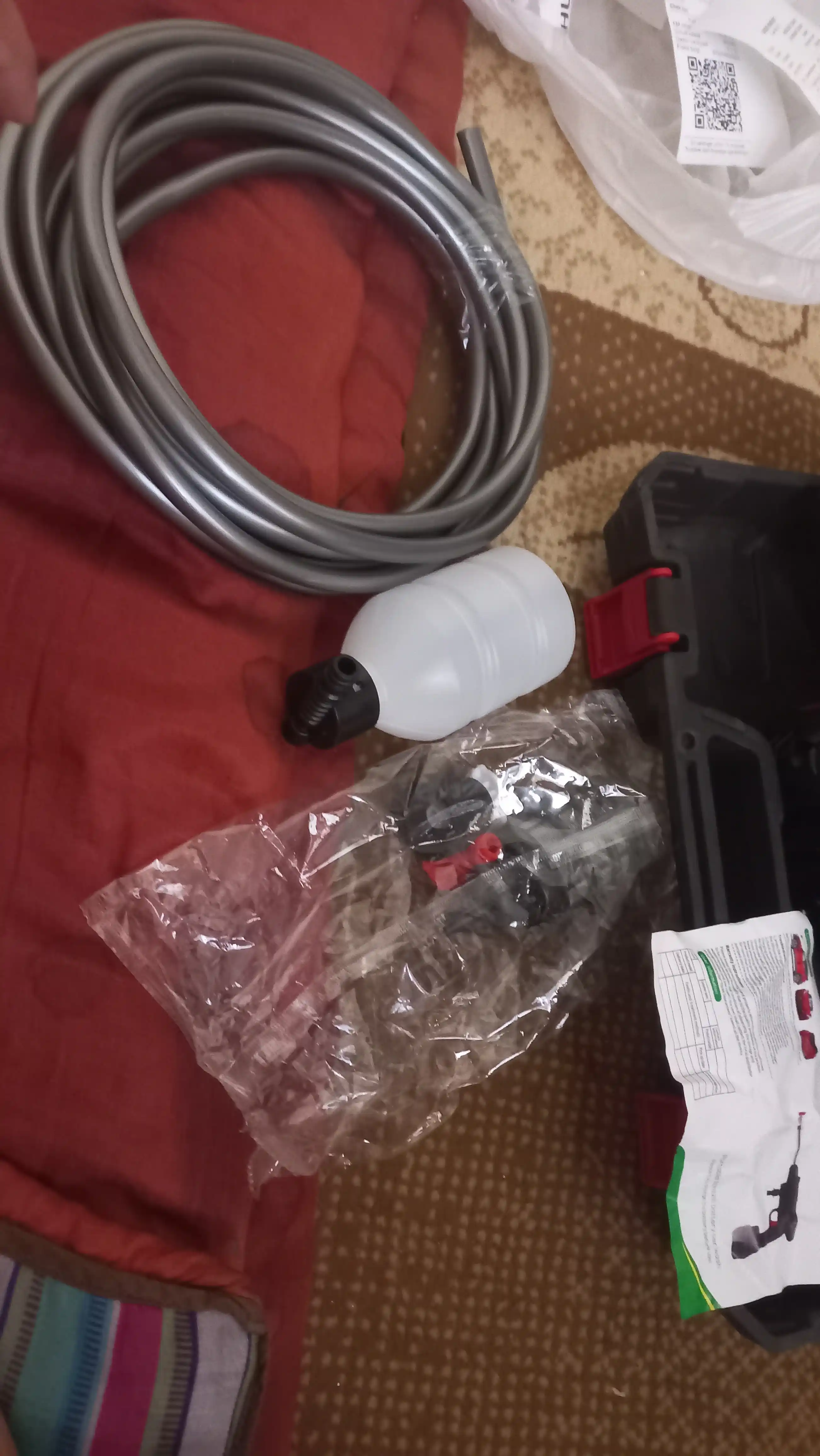 Yuqori bosimli avtomobil yuvish moslamasi, 48 HV, akkumulyatorli, mini moyka