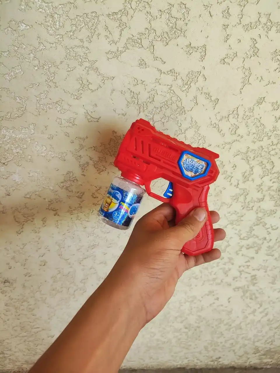 Sovun pufakchalari uchun Bubble Gun to‘pponcha, avtomatik, LED bilan, bolalar o‘yinchog‘i