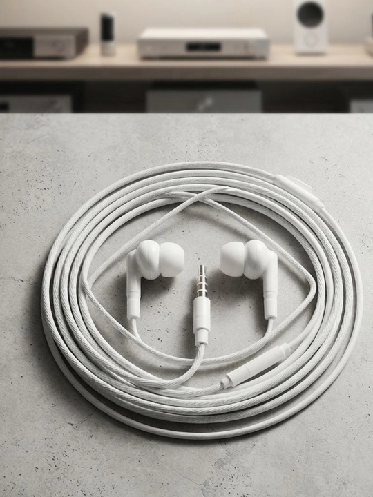Simli stereo quloqchin, mikrofonli naushnik
