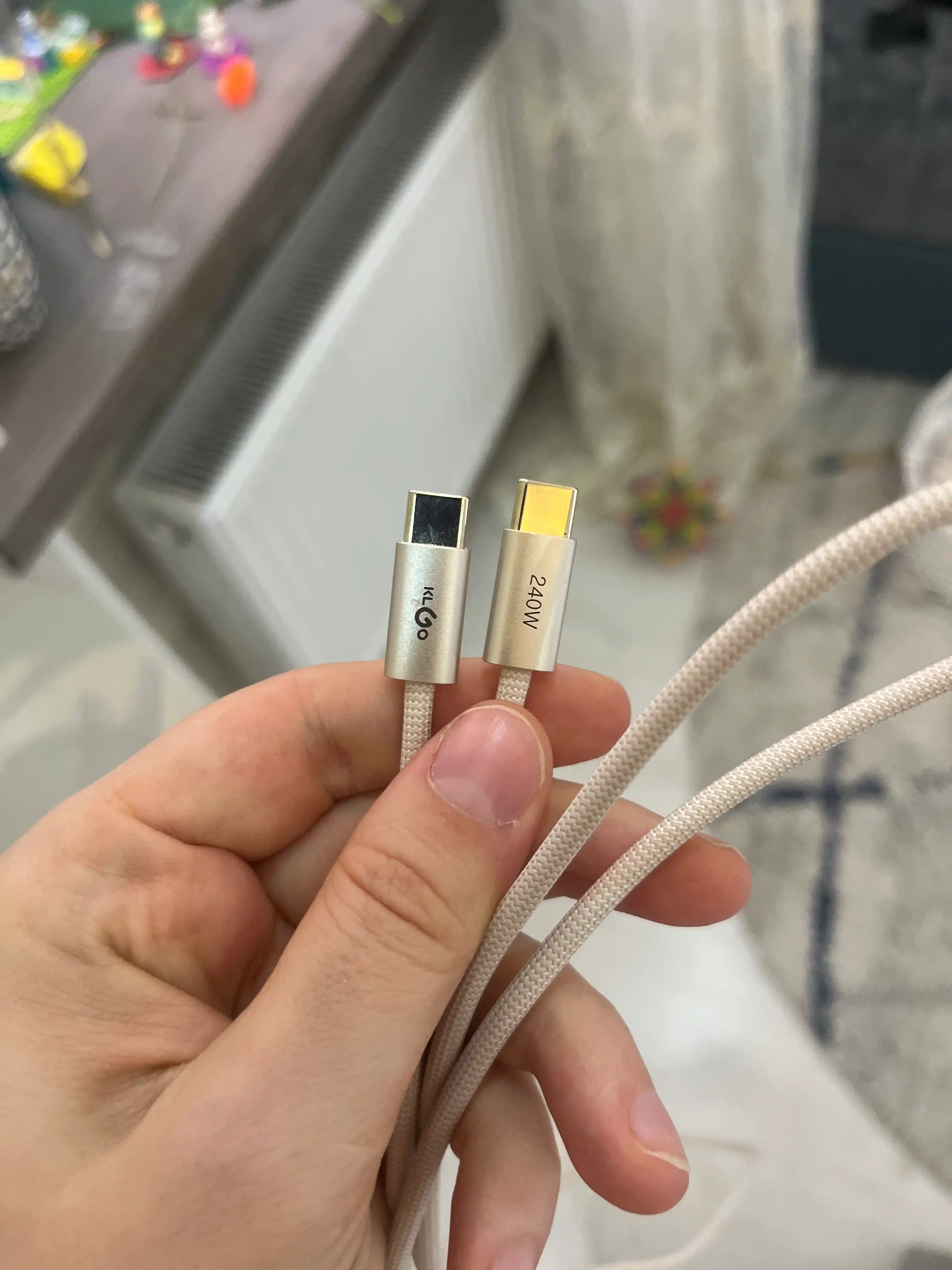 KLGO tez quvvatlash moslamasi zaryadchik USB - Type-C, kabel bilan