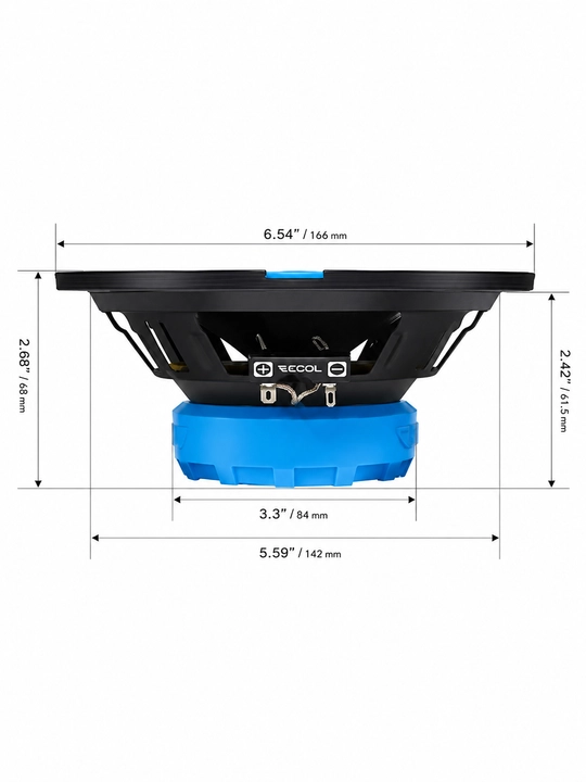 Автомобильные колонки RCX65 Echo Series 6,5